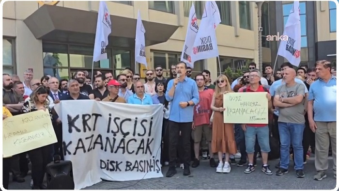 TİP Genel Başkanı Baş, direnişteki KRT emekçilerini ziyaret etti